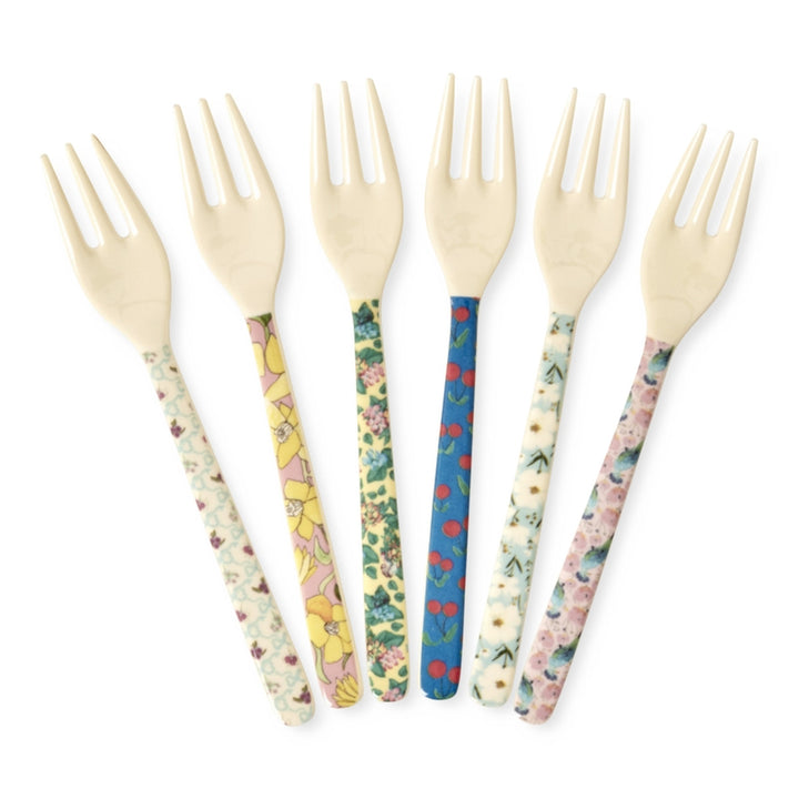 Melamin-Kuchengabel in 6 verschiedenen Show Your True Colors-Prints- Einzeln