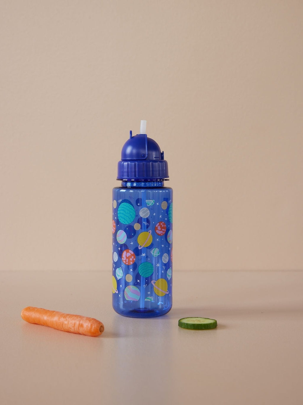 Kindertrinkflasche aus Kunststoff mit Galaxy-Aufdruck – 450 ml