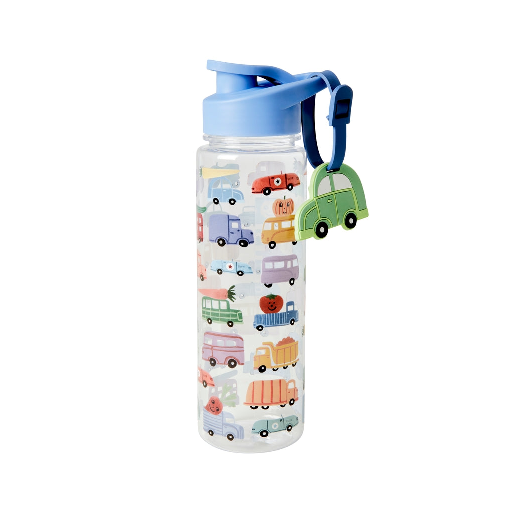 Kindertrinkflasche aus Kunststoff mit Happy Cars-Aufdruck – 500 ml