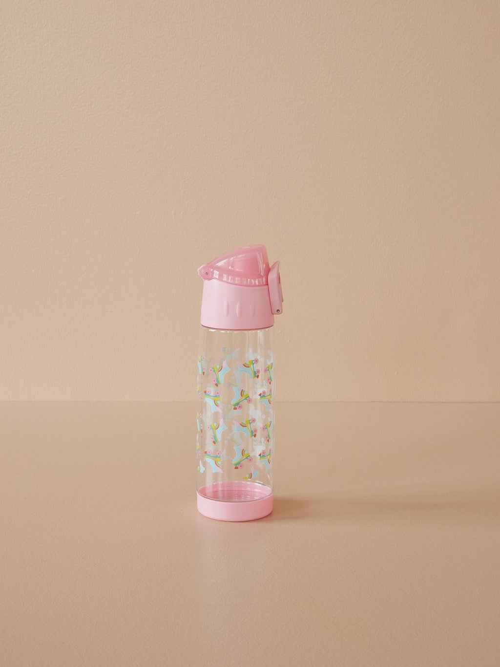 Kindertrinkflasche aus Kunststoff mit Rollschuh-Aufdruck – Rosa – 500 ml