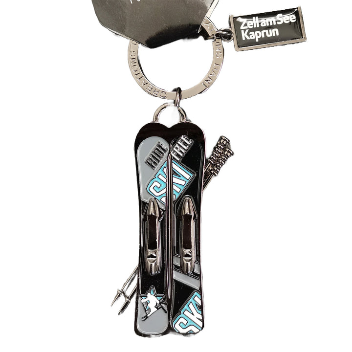Schlüsselanhänger Ski Metall