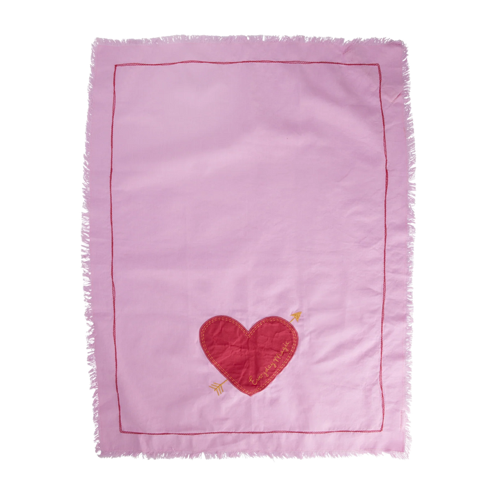 Enzymgewaschenes Baumwoll-Geschirrtuch mit Everyday Magic Application – Pink