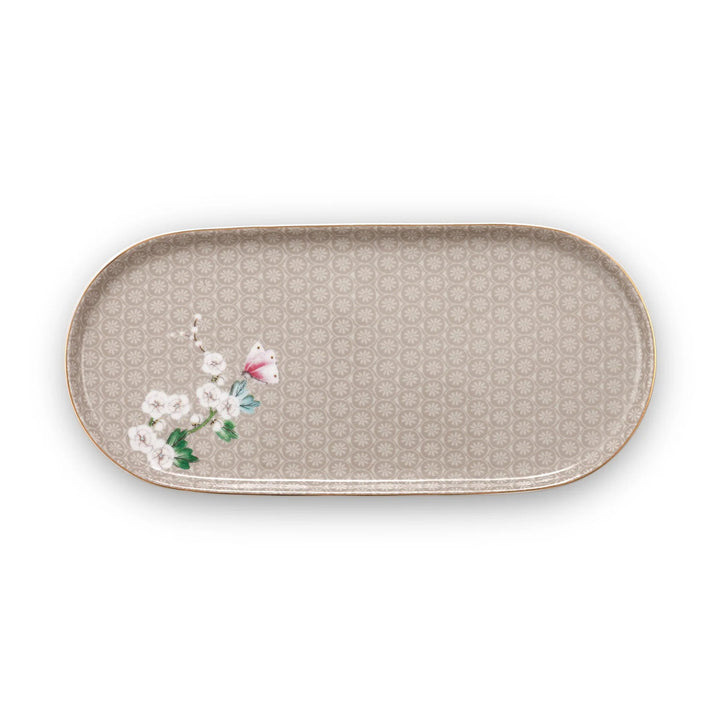 Tablett Kamini Khaki 25x12 cm