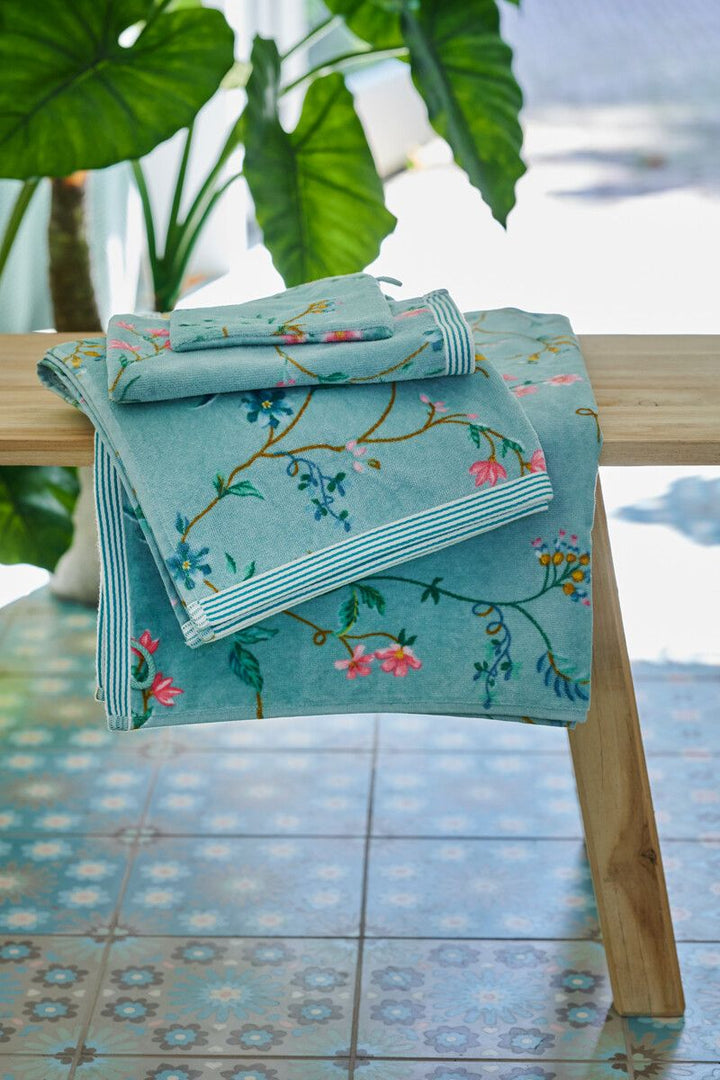 Towel Les Fleurs Green 55x100 cm