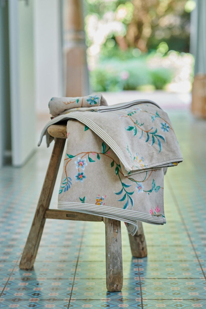 Towel Les Fleurs Green 55x100 cm
