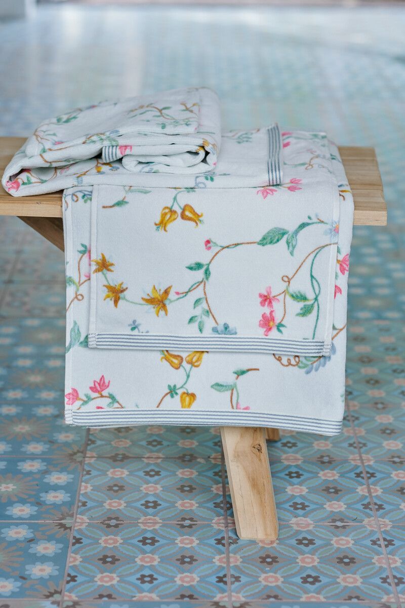 Towel Les Fleurs Green 55x100 cm