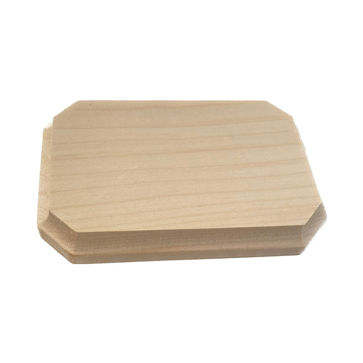 Wooden sign rectangular approx. 15.5 x 11 cm 