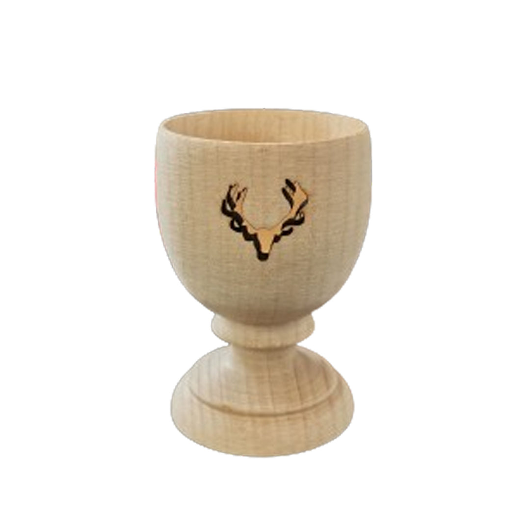 Egg cup made of maple wood approx. 4.5 x 6 cm 