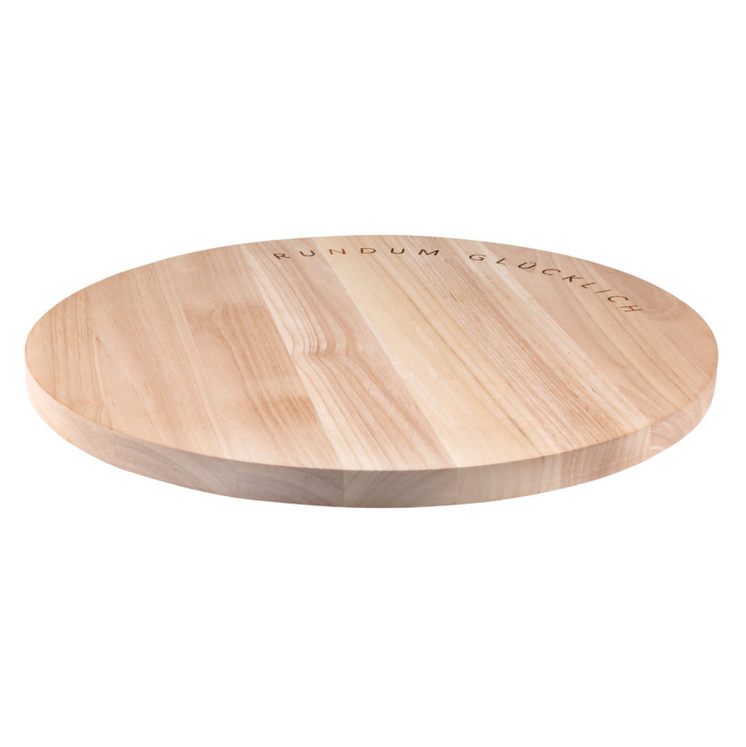 Holz Drehplatte "Rundum glücklich"