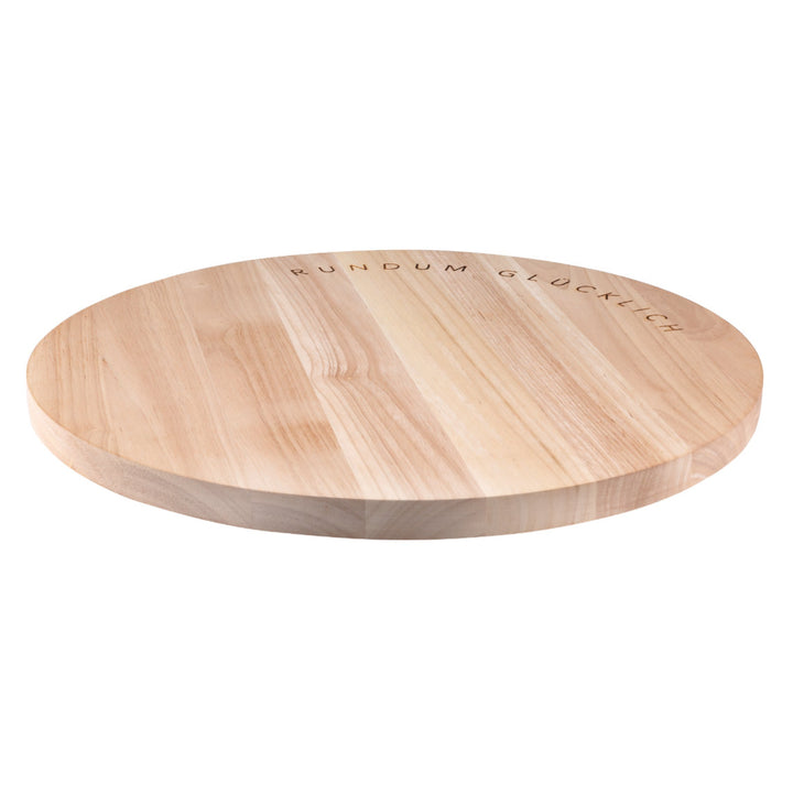 Holz Drehplatte "Rundum glücklich"