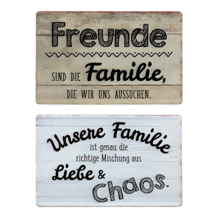 Metall Schild Weisheit 'Familie'