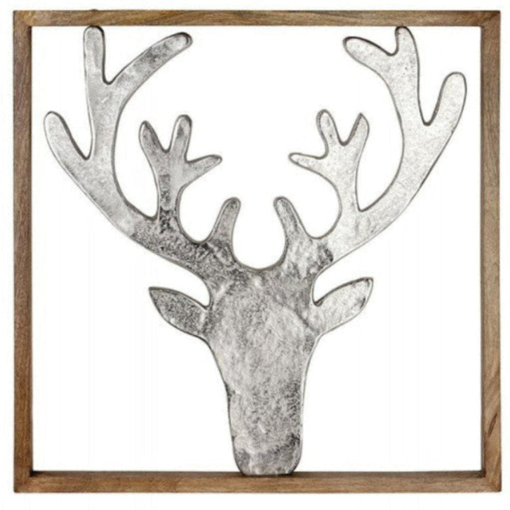 Holz Rahmen groß Hirsch