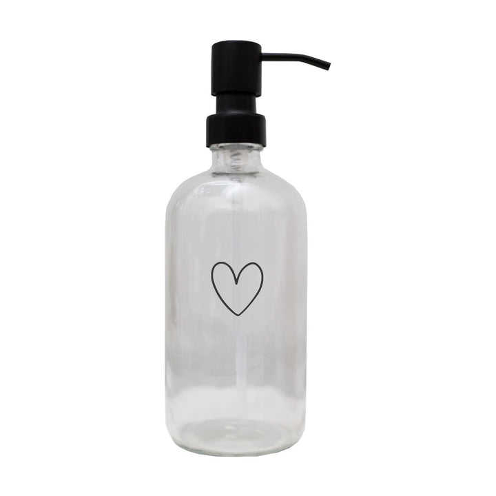 Soap dispenser - heart transparent 500 ml