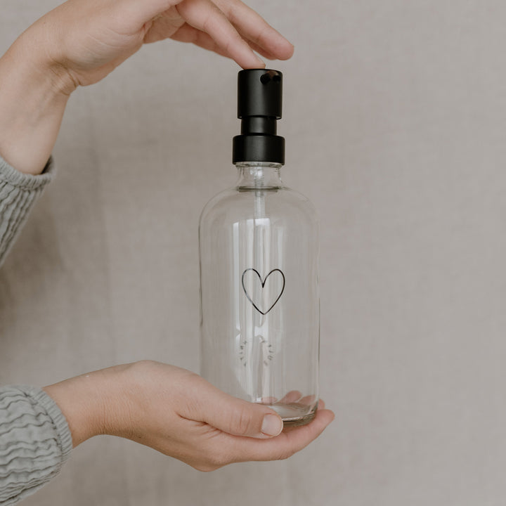Soap dispenser - heart transparent 500 ml