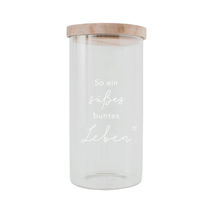 Vorratsglas 19 cm - Süßes Leben