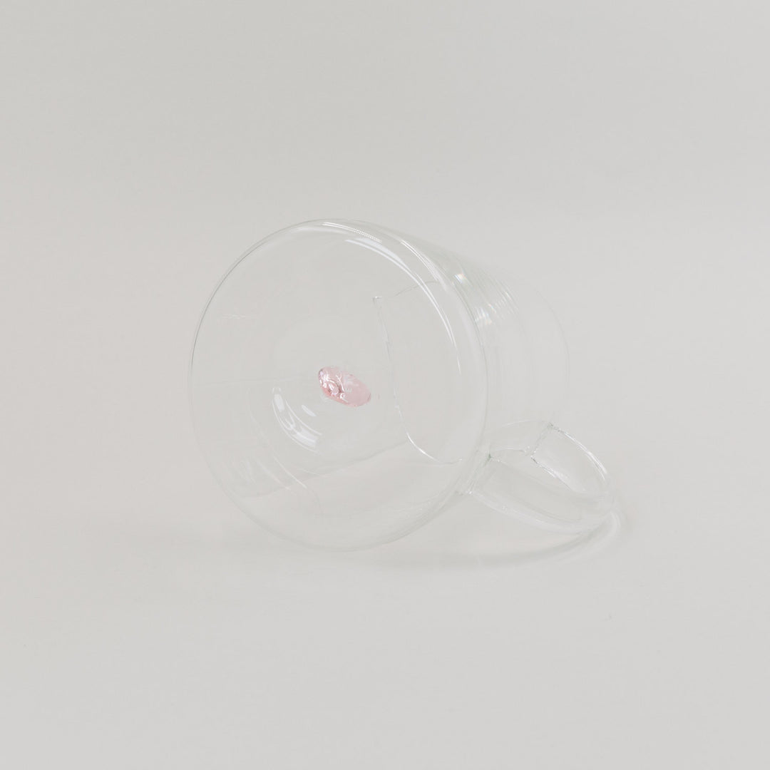 Karaffe Herzfigur rosa