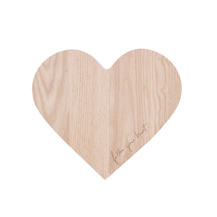 Frühstücksbrettchen Herz Follow your heart