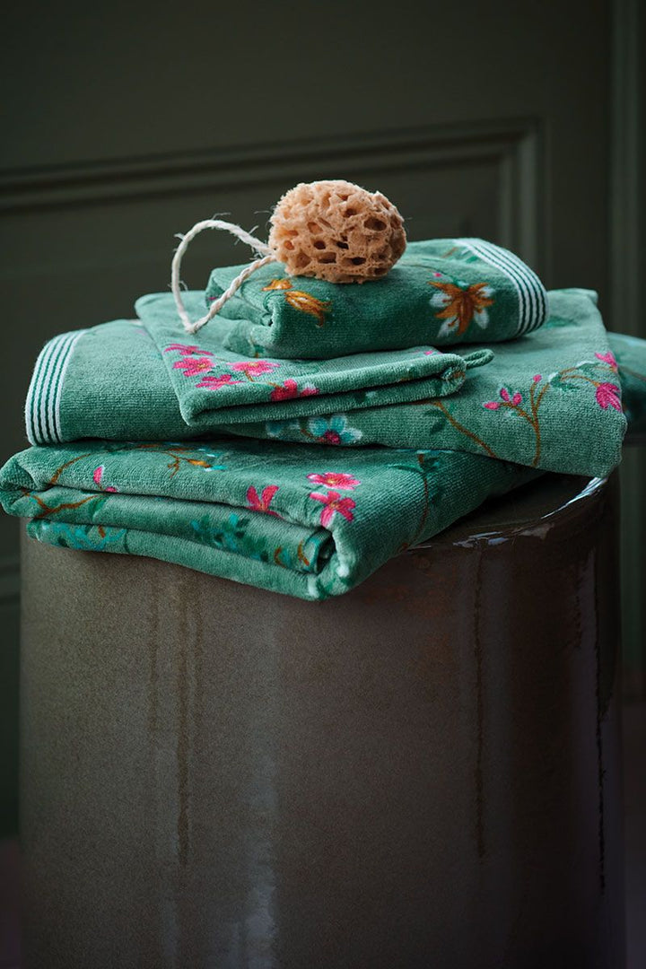 Towel Les Fleurs Green 55x100 cm