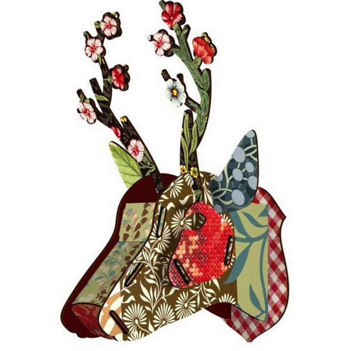 Deer Head Small - Flower Blow Up 
