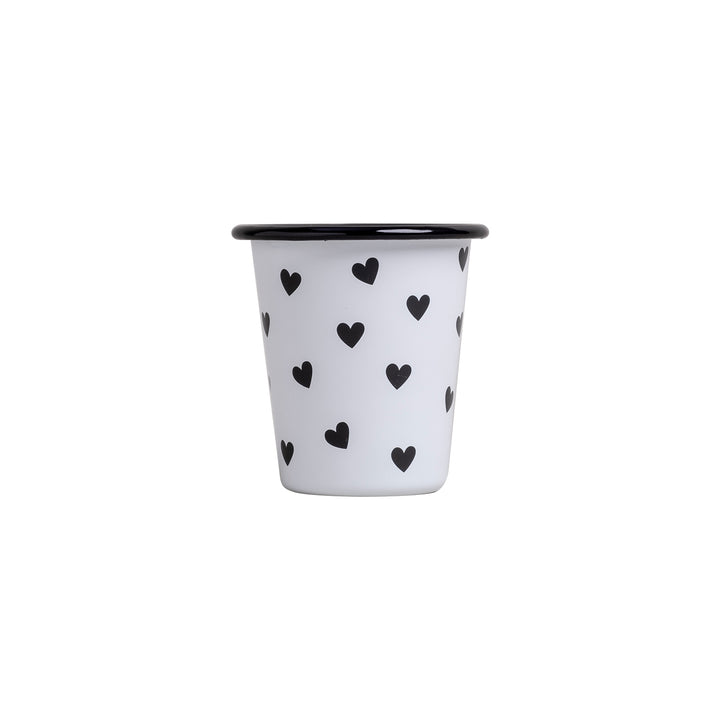 Emaille Becher Herzen