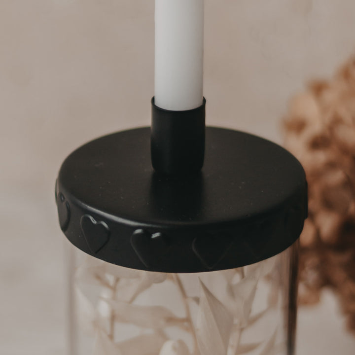 Eulenschnitt Kerzenhalter Mini Herz