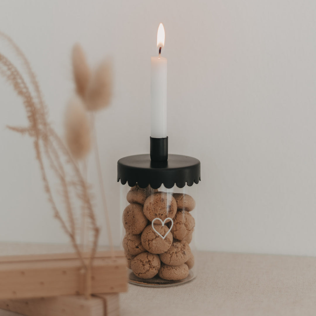 Eulenschnitt Kerzenhalter Mini Welle