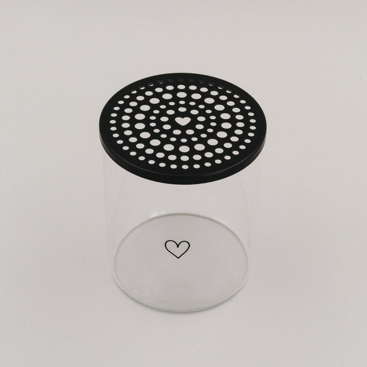 Eulenschnitt Metalldeckel/Blumenhalter