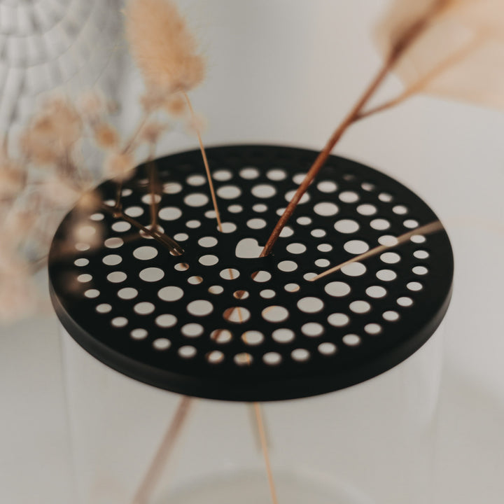 Eulenschnitt Metalldeckel/Blumenhalter