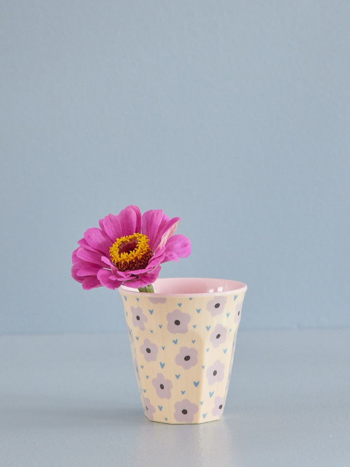 Medium Melamine Cup - "Flowers"