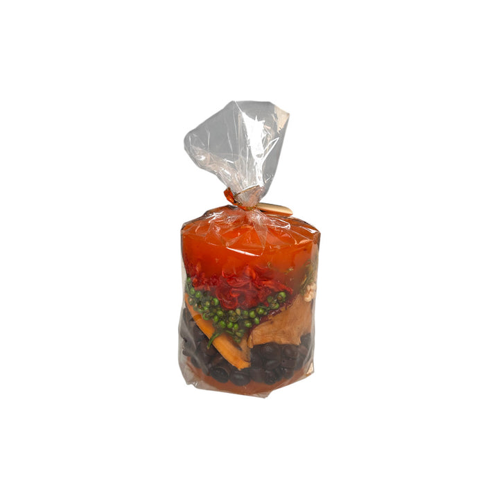 Duftkerze mit echten Früchte orange