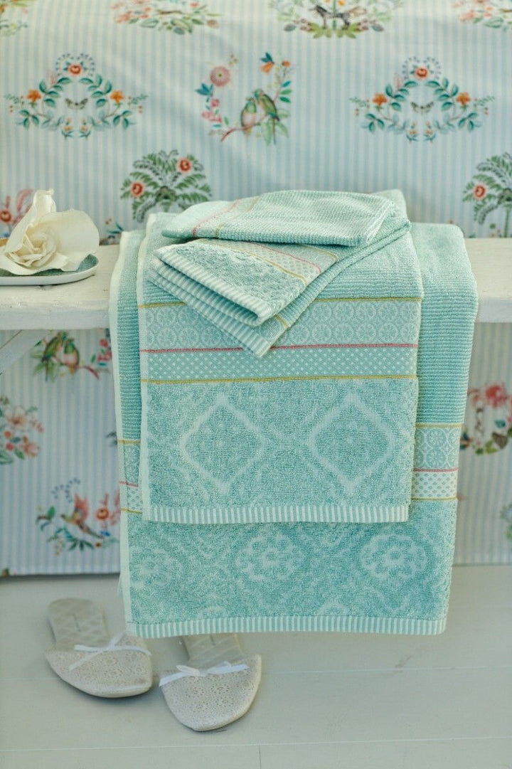 Handtuch Soft Zellige Blue 55x100 cm