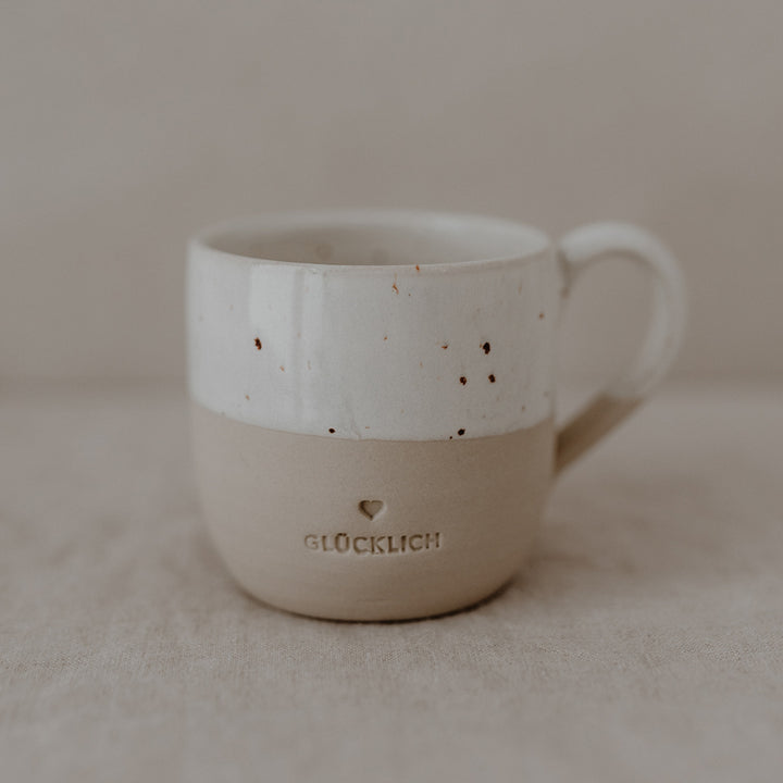 Cappuccino Tasse - Glücklich