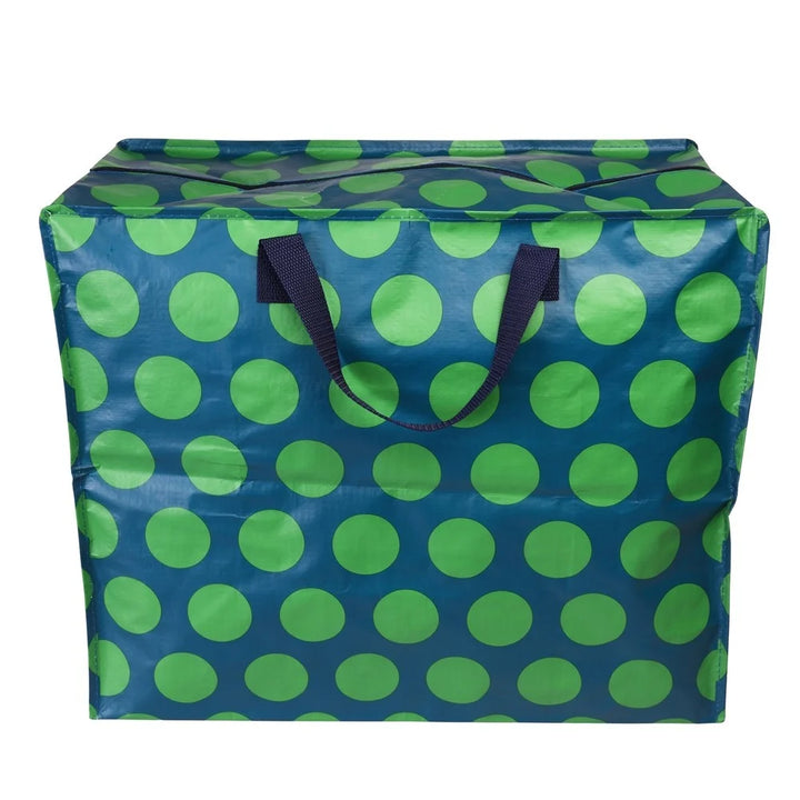 giant bag green dotted
