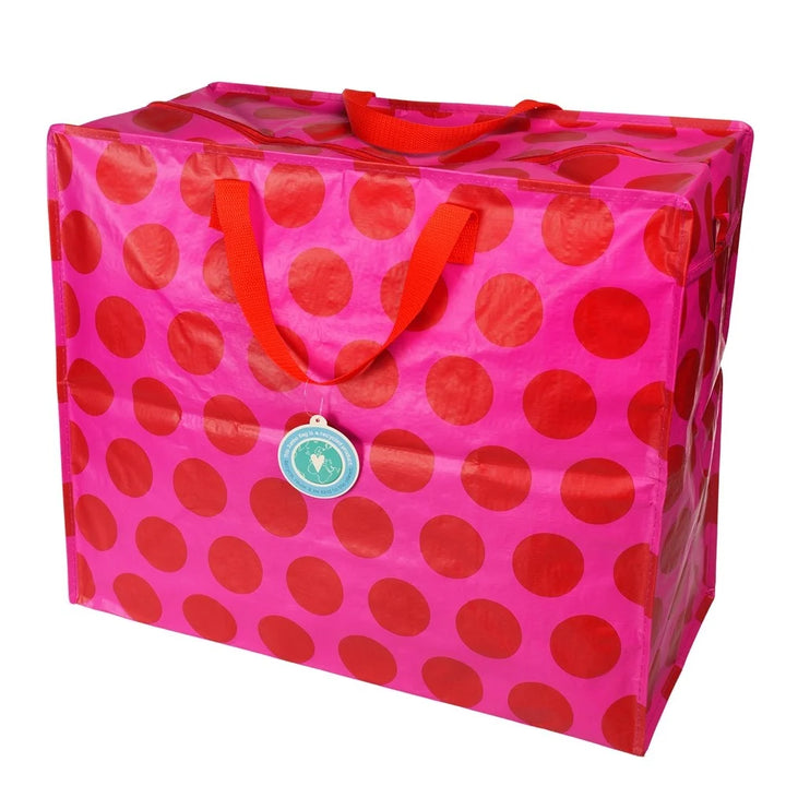 giant bag pink dotted