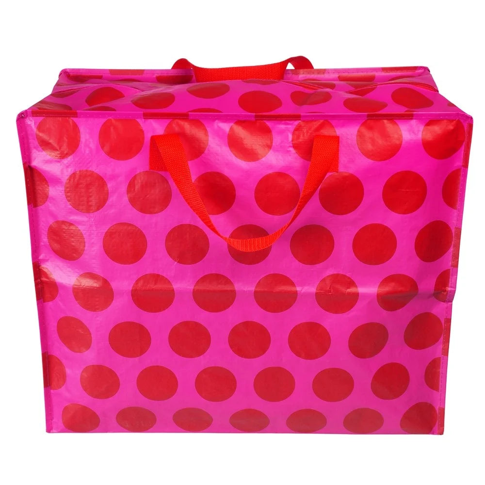 giant bag pink dotted