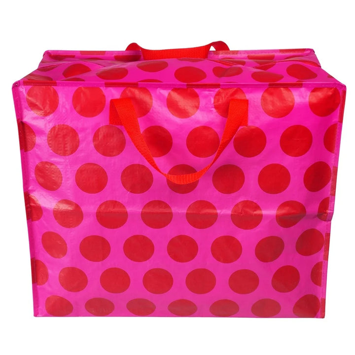 giant bag pink dotted