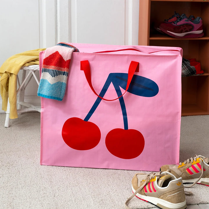giant bag green dotted