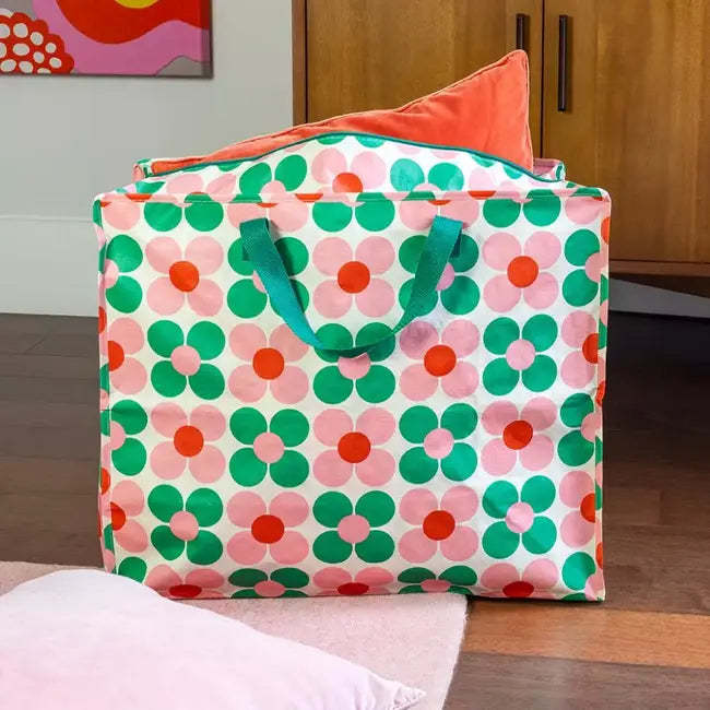 Riesentasche Daisy pink/green