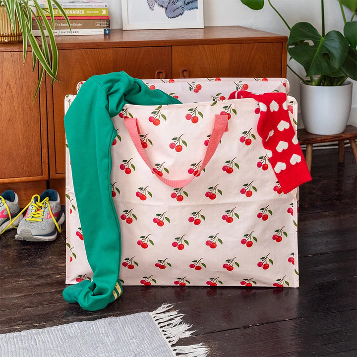 giant bag green dotted