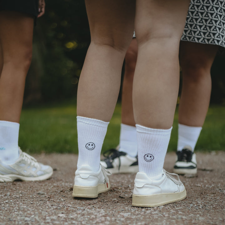 Eulenschnitt Socken "Smiley"
