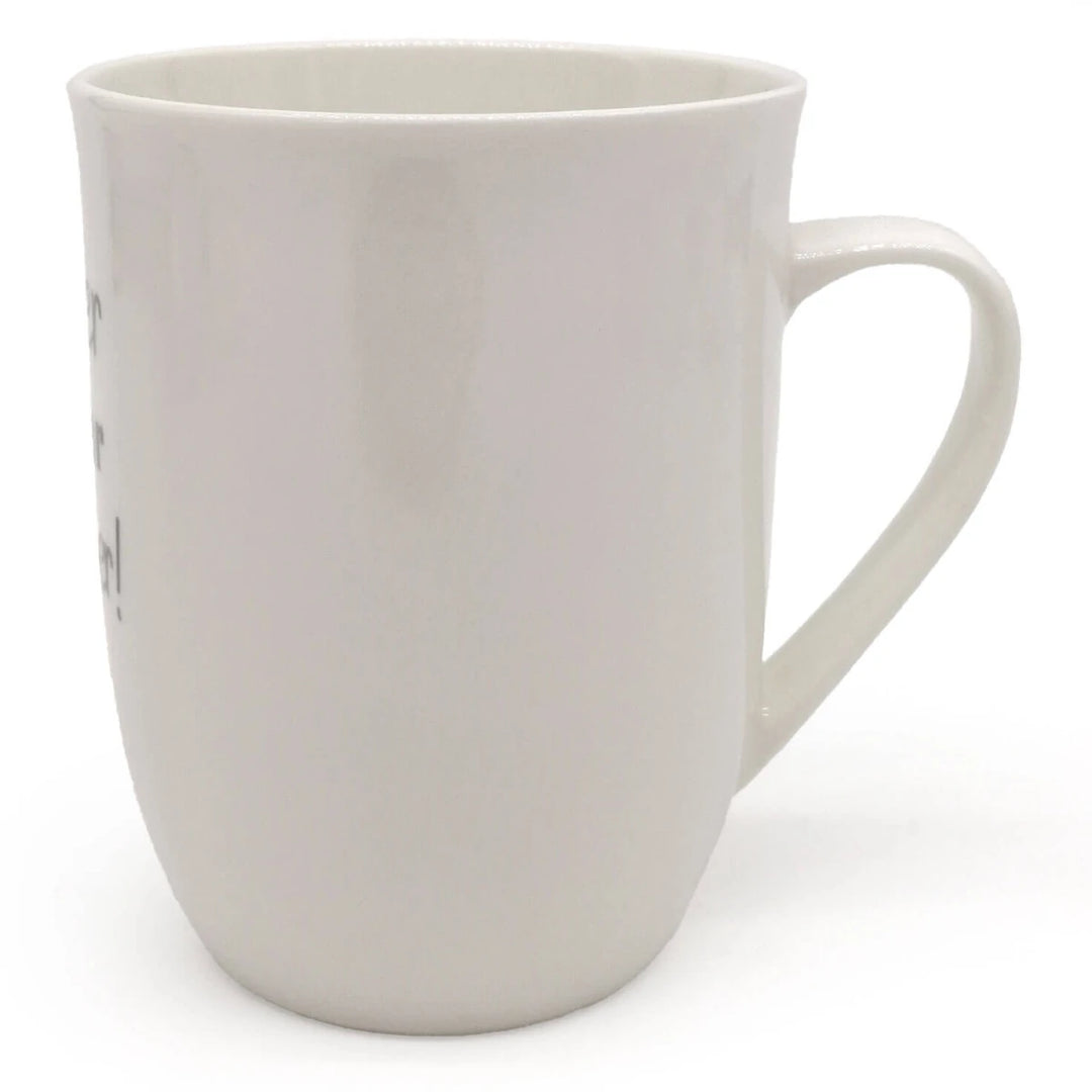 Tasse mit Henkel "Wieder 1 Jahr schöner" anthrazit