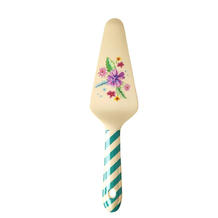 Melamine cake server in 3 different prints