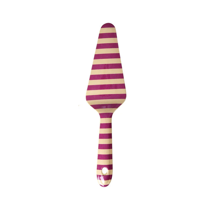 Melamine cake server in 3 different prints