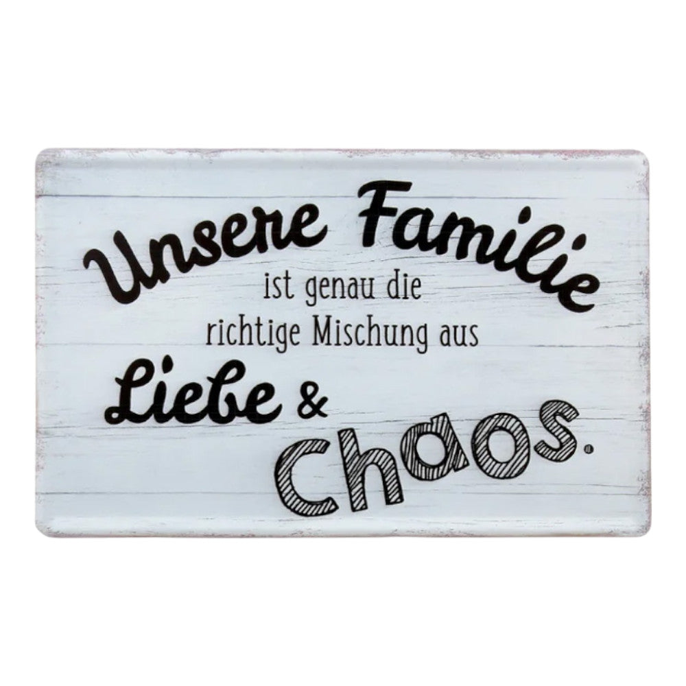 Metall Schild Weisheit 'Familie'