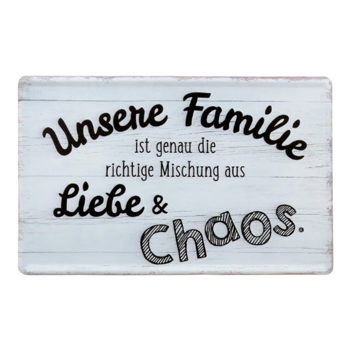 Metall Schild Weisheit 'Familie'