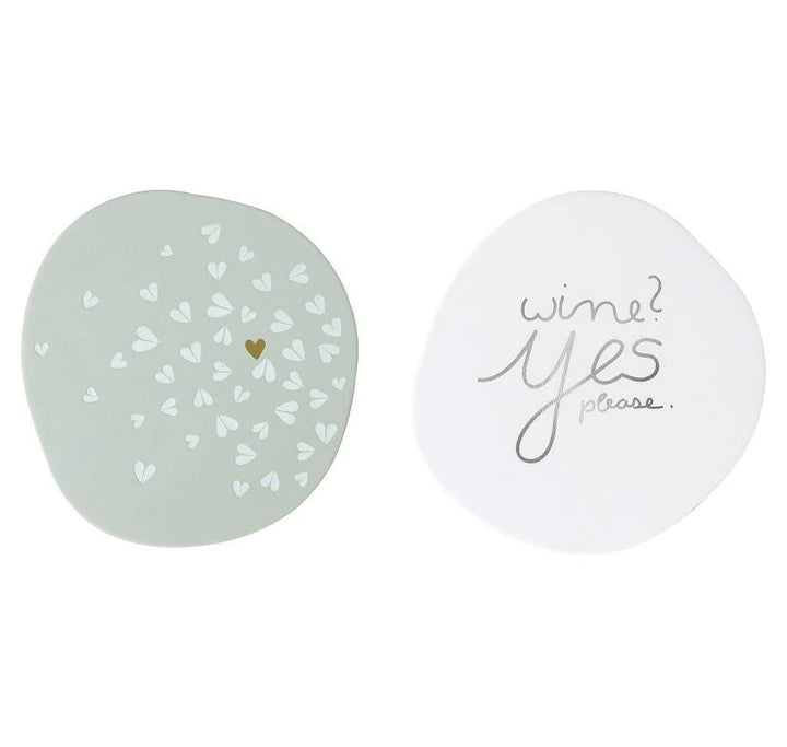 Untersetzer 6er Set "Love & Wine"