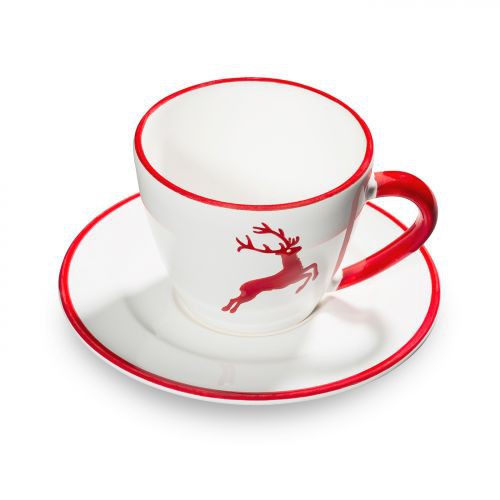 Rubinroter Hirsch Cappuccino Tasse (0,16L)