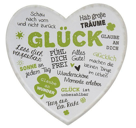 Schild Weisheit "Glück"