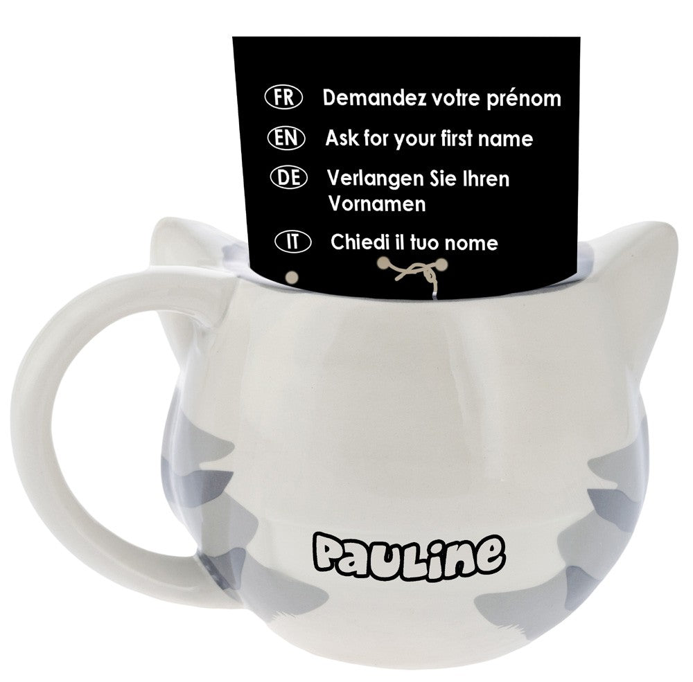 cup with spoon cat