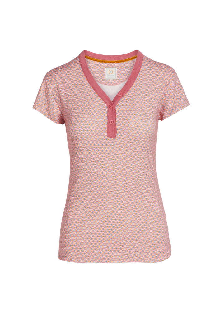 Teca Kurzarm Shirt Marquise Pink L